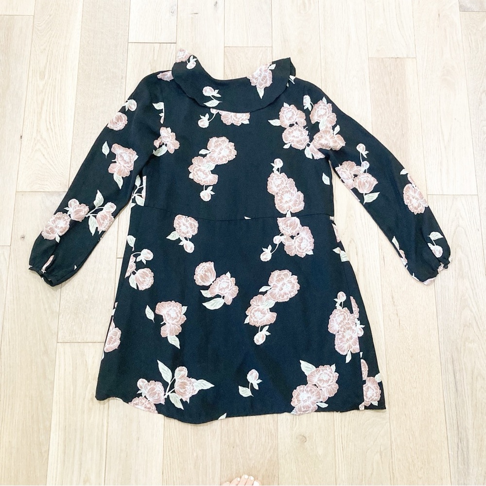 Cupcakes & Cashmere Pink Floral Wrap Mini Dress View 5